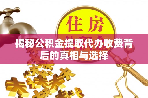 咸丰揭秘公积金提取代办收费背后的真相与选择